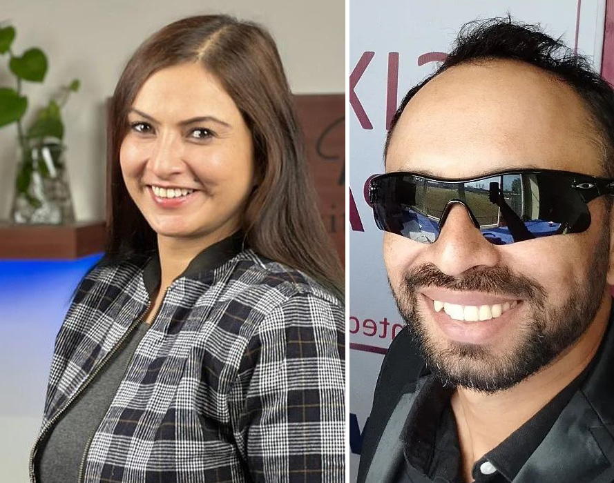 Sharad Vesawkar and nisha adhikari